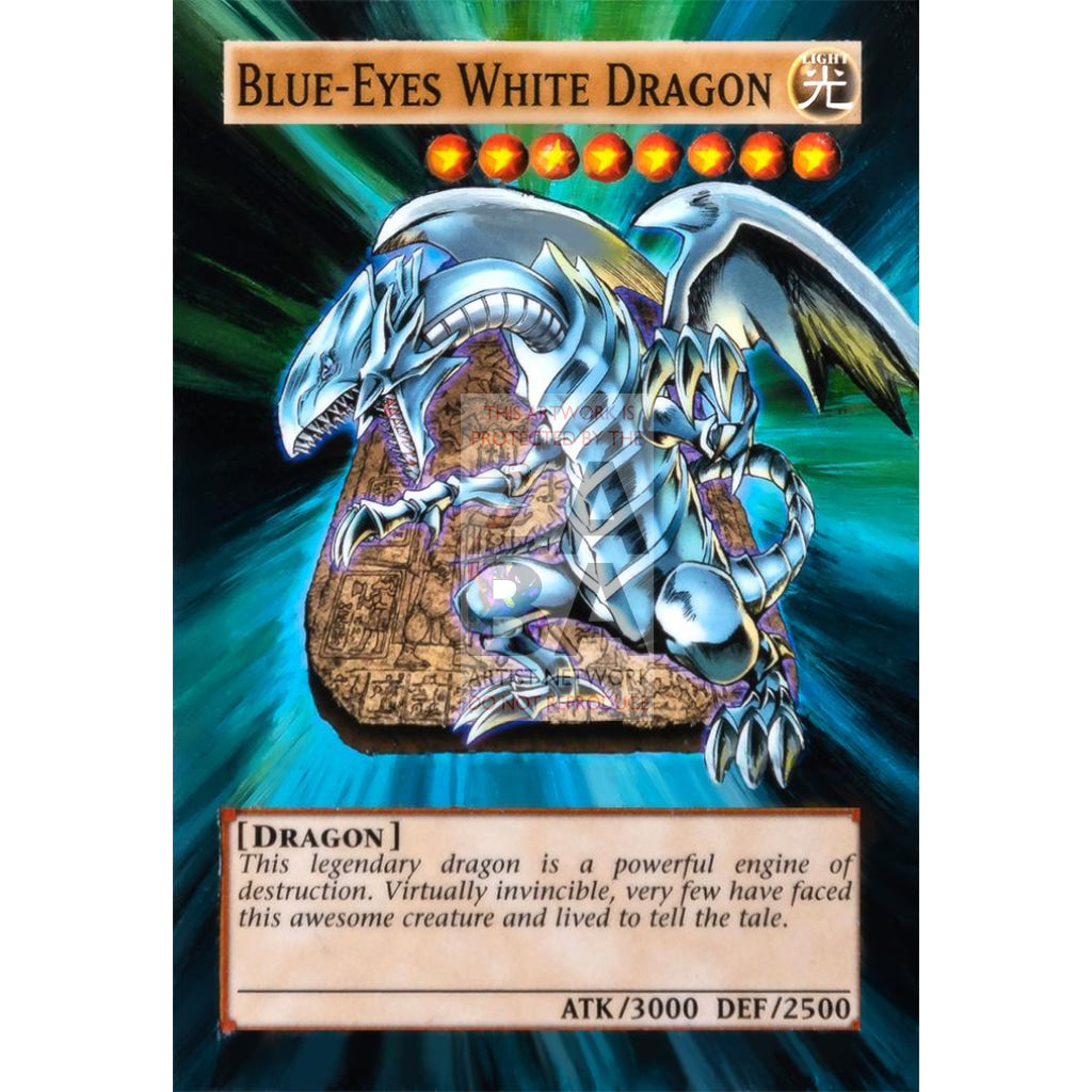 Blue-Eyes White Dragon Full Art ORICA - Custom Yu-Gi-Oh! Card - ZabaTV