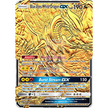 Blue-Eyes White Dragon Gx (Pokemon Yu-Gi-Oh! Crossover) Custom Pokemon Card Gold