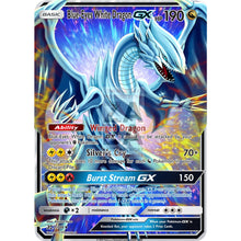 Blue-Eyes White Dragon Gx (Pokemon Yu-Gi-Oh! Crossover) Custom Pokemon Card Silver Holographic
