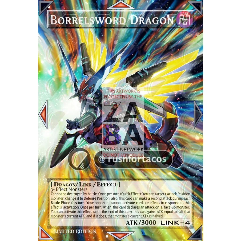 Borrelsword Dragon MP19-EN097 Full Art ORICA - Custom Yu-Gi-Oh! Card - ZabaTV