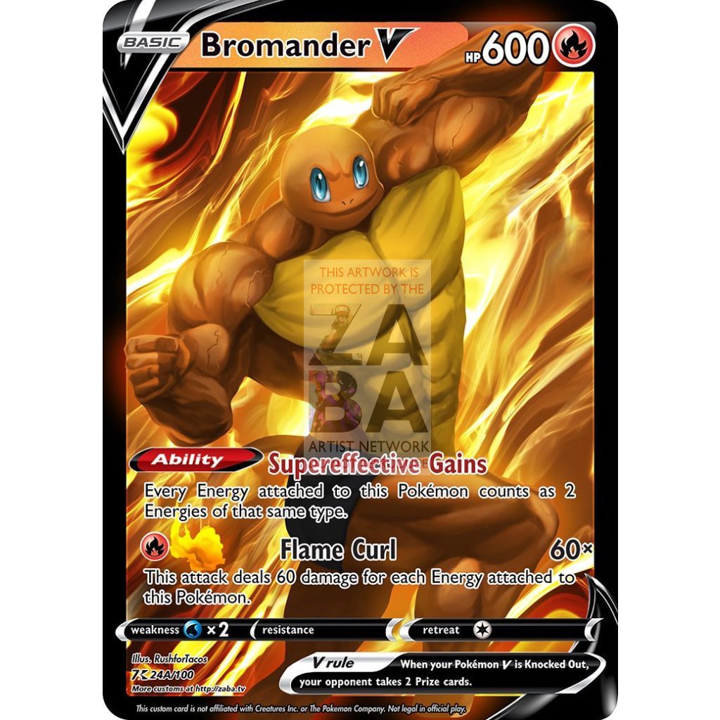 Bromander V Custom Pokemon Card - ZabaTV