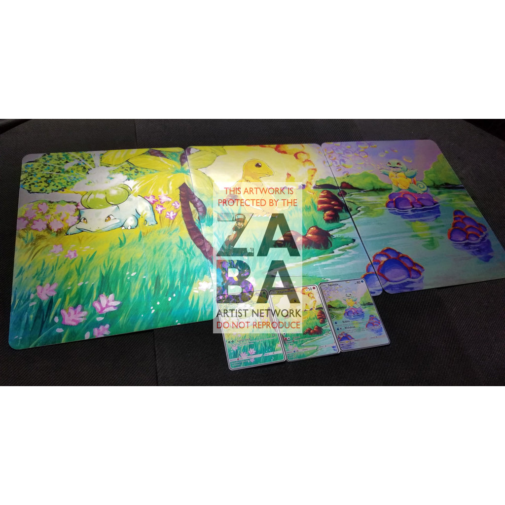 Bulbasaur 44/102 8"x10.5" Holographic Poster + Card Gift Set - ZabaTV