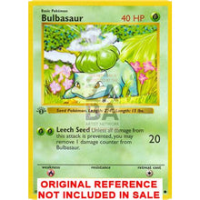 Bulbasaur 44/102 Base Set (+Text) Extended Art Custom Pokemon Card
