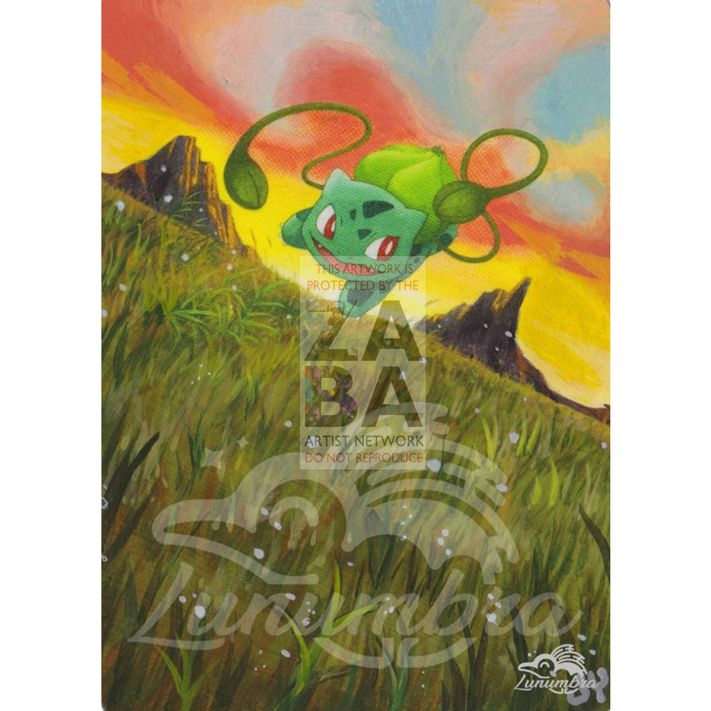 Bulbasaur 93/147 Platinum Supreme Victors Extended Art Custom Pokemon Card Textless Silver