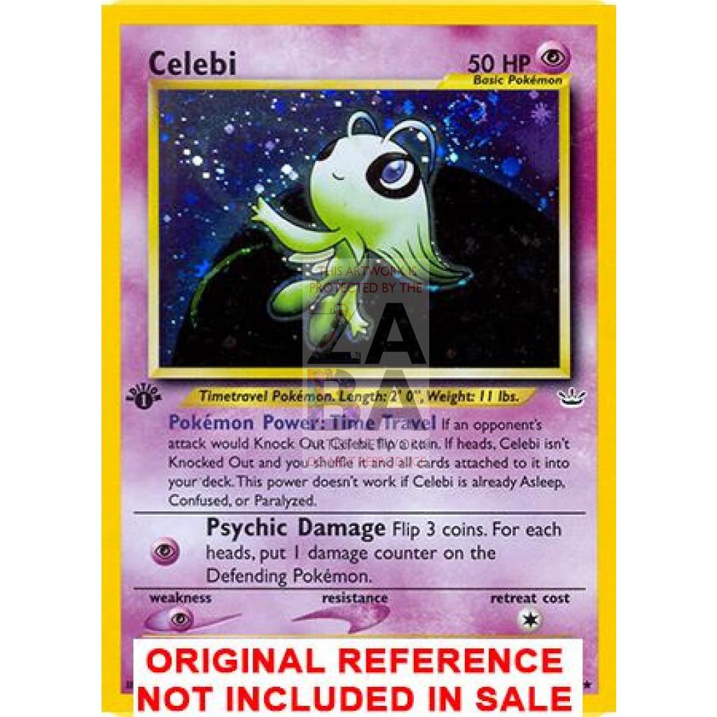 Celebi 3/64 Neo Revelation Extended Art Custom Pokemon Card