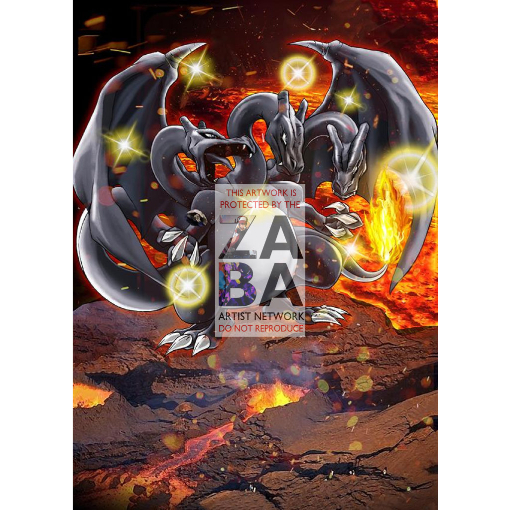 Charizard x orders Blastoise & Lugia x Ho-Oh Pokémon Poster