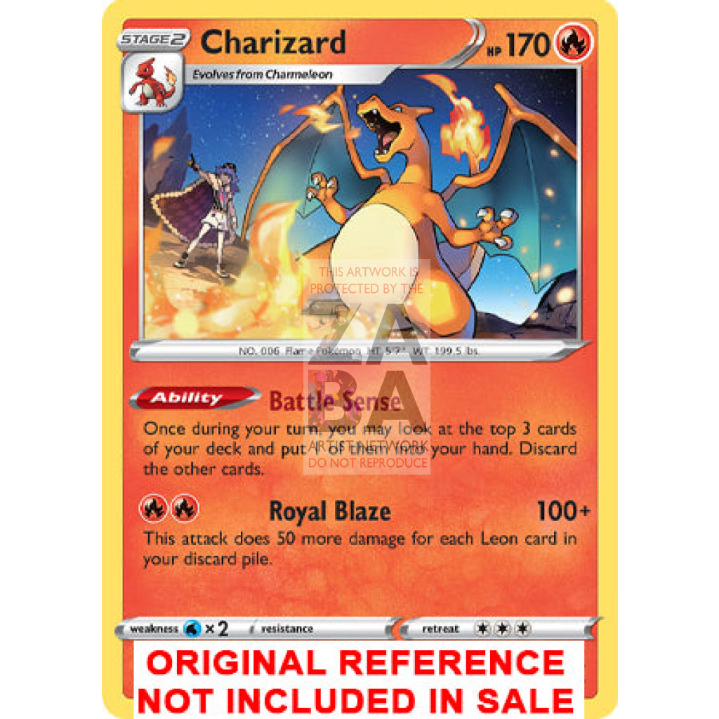 Charizard 025 - 185 Vivid Voltage Extended Art Custom Pokemon Card