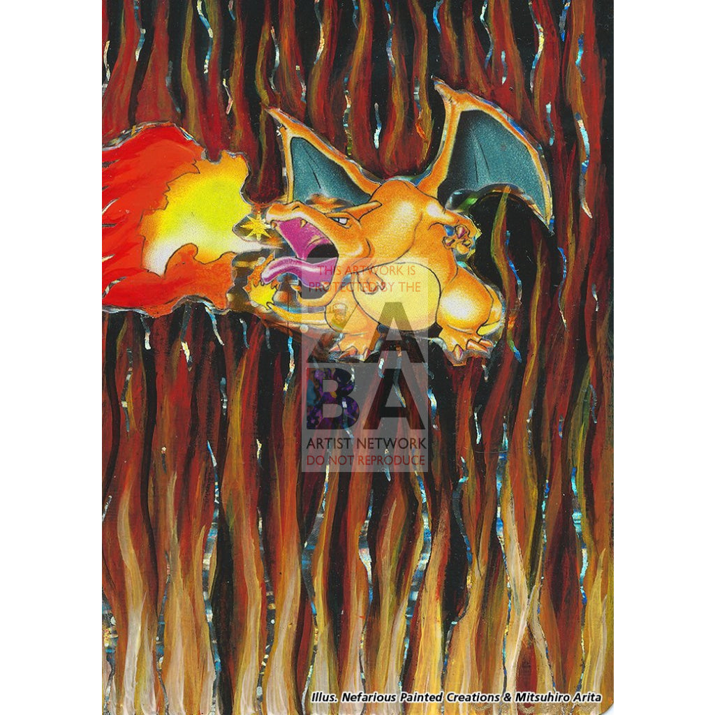 Charizard 11/108 Evolutions Extended Art Custom Pokemon Card - ZabaTV
