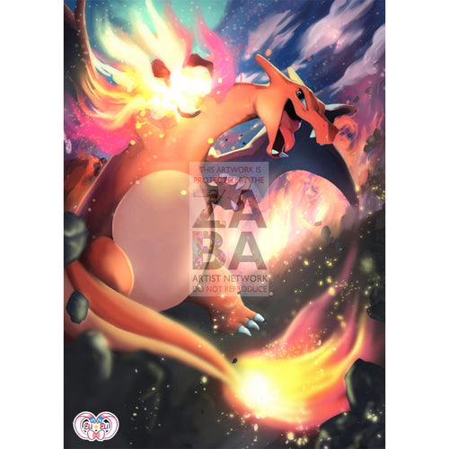 Charizard 3/70 Dragon Majesty Extended Art Custom Pokemon Card