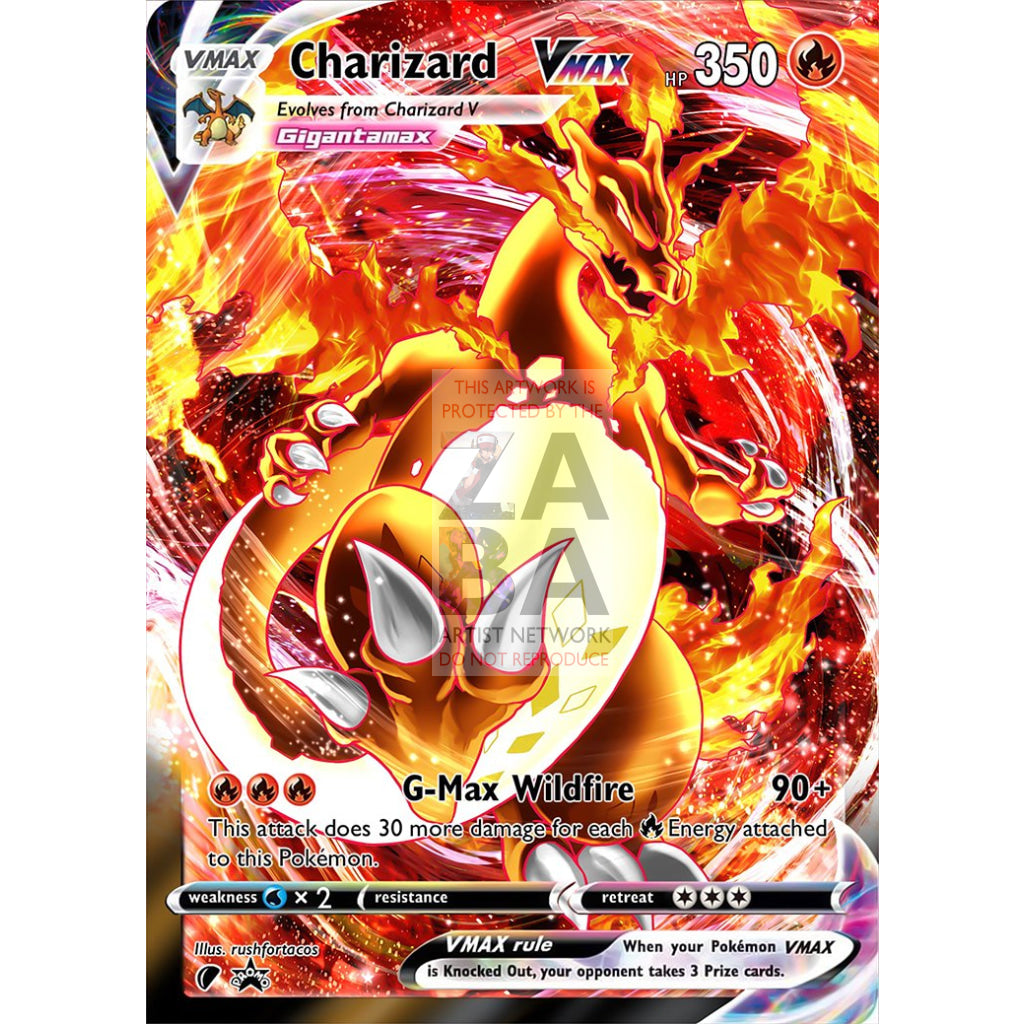 Charizard VMax (Dynamax) Custom Pokemon Card - ZabaTV
