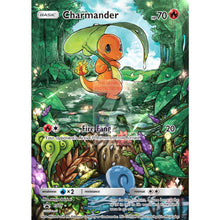 Charmander 1/70 Dragon Majesty Extended Art Custom Pokemon Card Silver Foil / Text