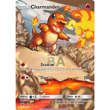 Charmander 17/113 B&w Legendary Treasures Extended Art Custom Pokemon Card Silver Holographic
