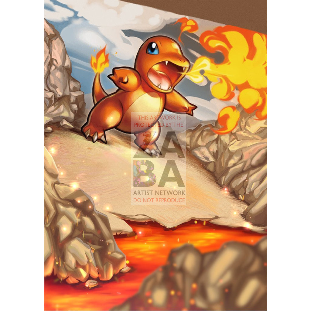 Charmander 17/113 B&W Legendary Treasures Extended Art Custom Pokemon Card - ZabaTV