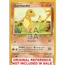 Charmander 46/102 8X10.5 Holographic Poster + Card Gift Set Custom Pokemon