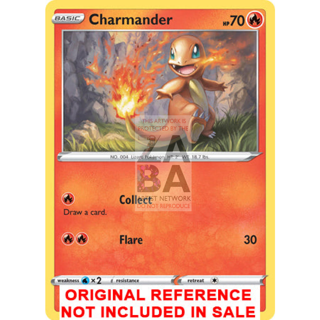 Charmander Swsh092 Promo Extended Art Custom Pokemon Card
