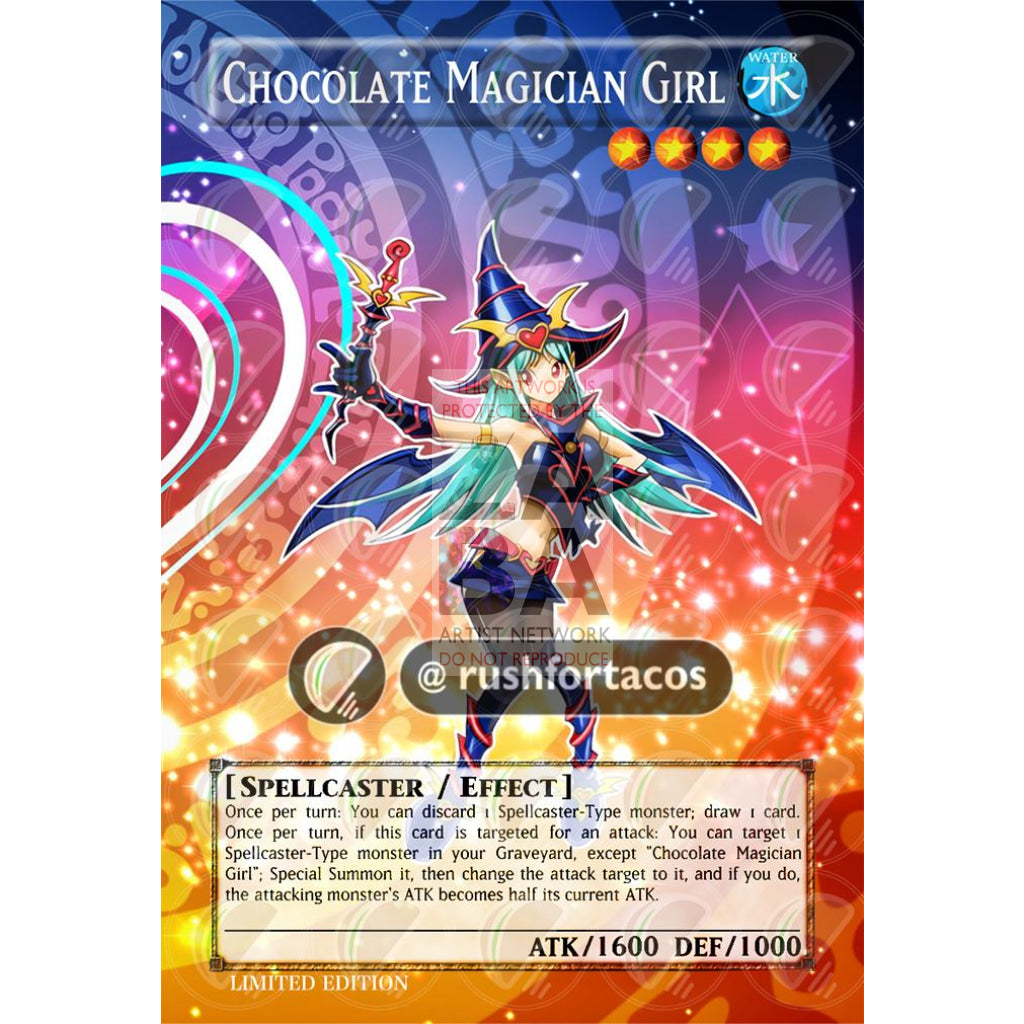 Chocolate Magician Girl Full Art ORICA - Custom Yu-Gi-Oh! Card - ZabaTV