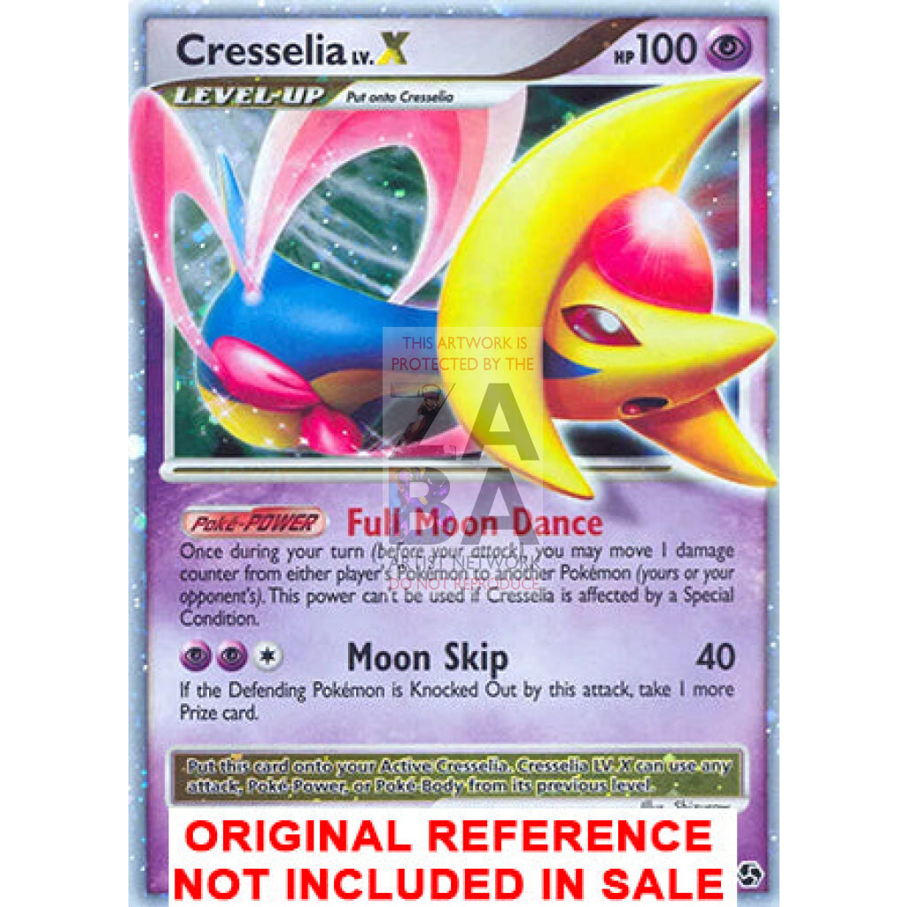 Cresselia Lv. X Great Encounters Extended Art Custom Pokemon Card - ZabaTV