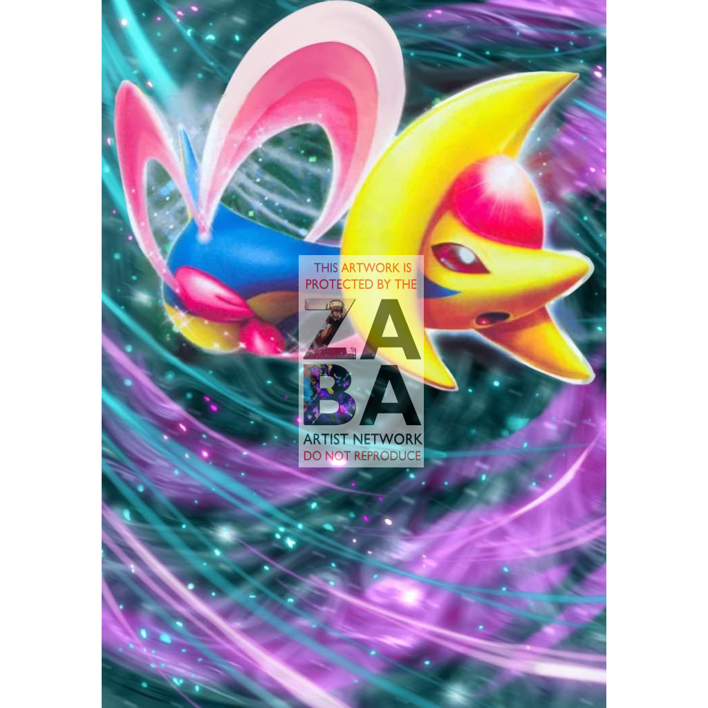 Cresselia Lv. X Great Encounters Extended Art Custom Pokemon Card - ZabaTV