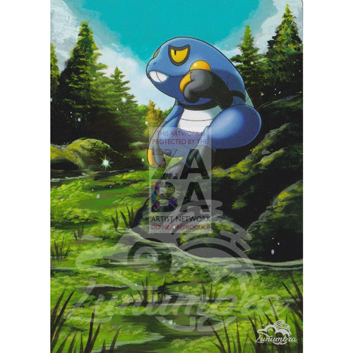 Croagunk 58/114 Xy Steam Siege Extended Art Custom Pokemon Card Textless Silver Holographic