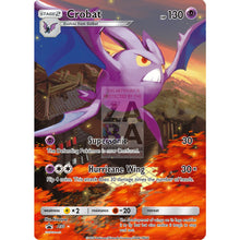 Crobat 14/95 Hs Unleashed Extended Art Custom Pokemon Card Silver Holographic