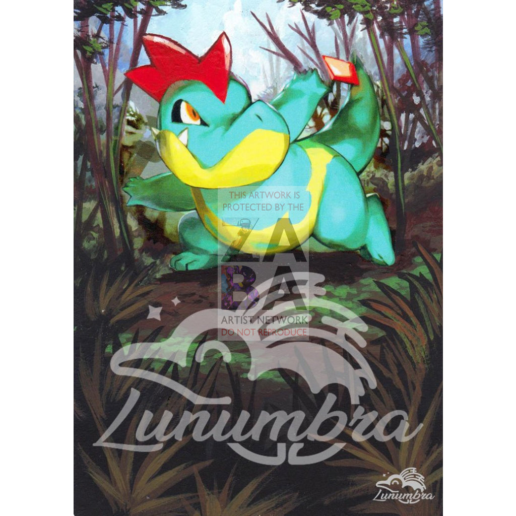 Croconaw 41/95 Call Of Legends Extended Art Custom Pokemon Card Textless Silver Holographic