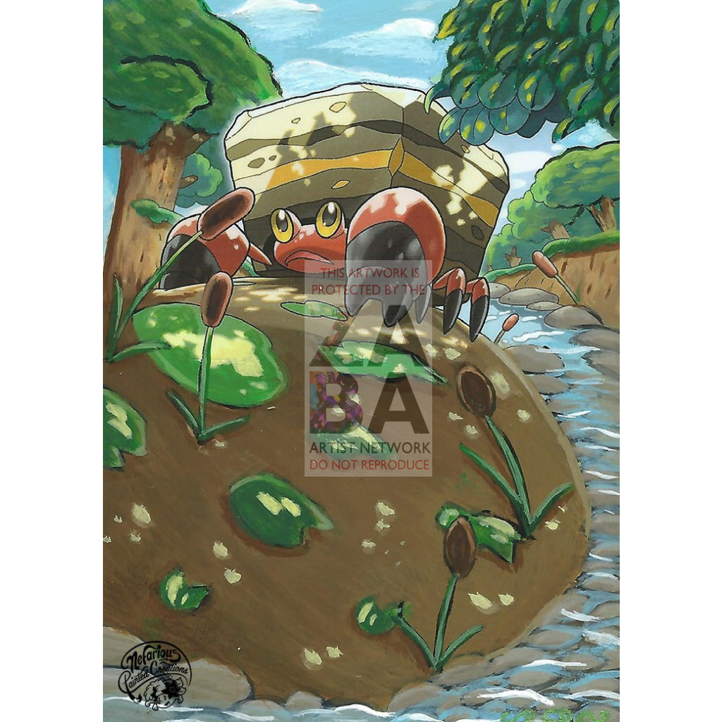 Crustle 14/113 Legendary Treasures Extended Art Custom Pokemon Card Silver Holo