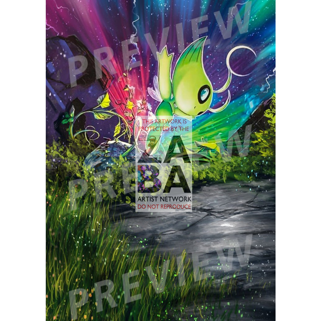 Crystal Celebi 145/144 Skyridge Extended Art Custom Pokemon Card - ZabaTV