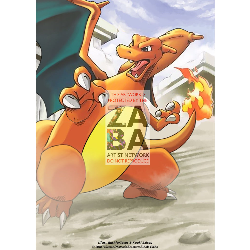 Crystal Charizard 146/144 Skyridge Extended Art Custom Pokemon Card - ZabaTV