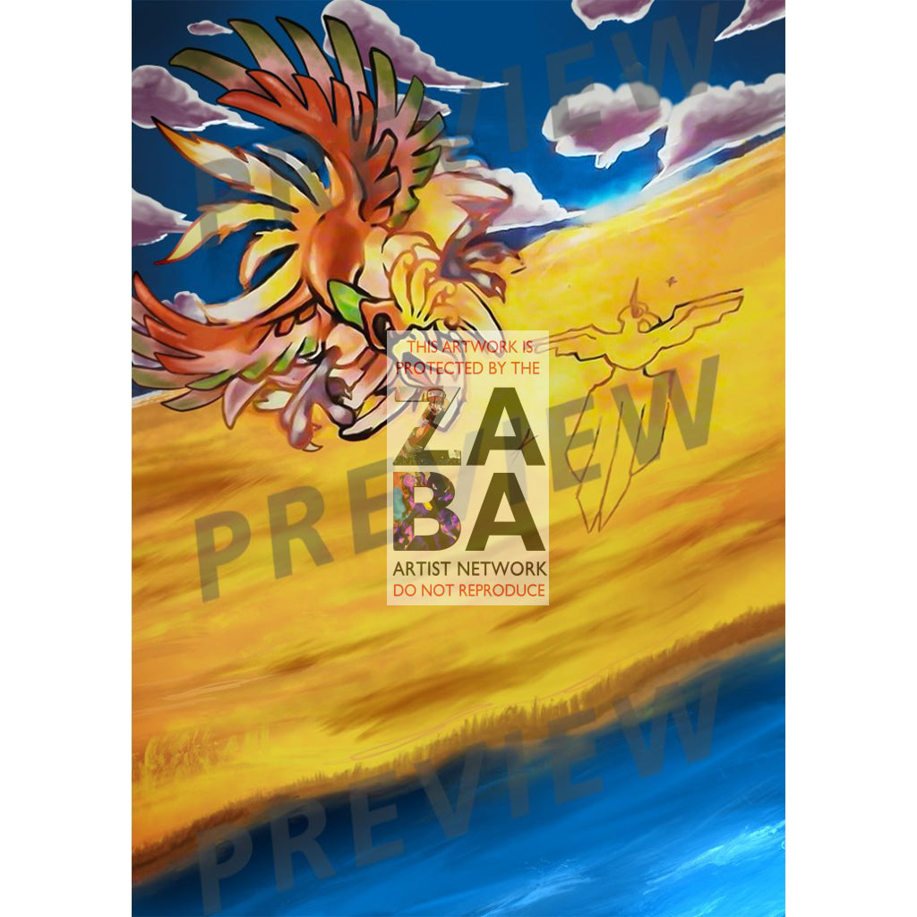 Crystal Ho-Oh 149/144 Skyridge Extended Art Custom Pokemon Card - ZabaTV