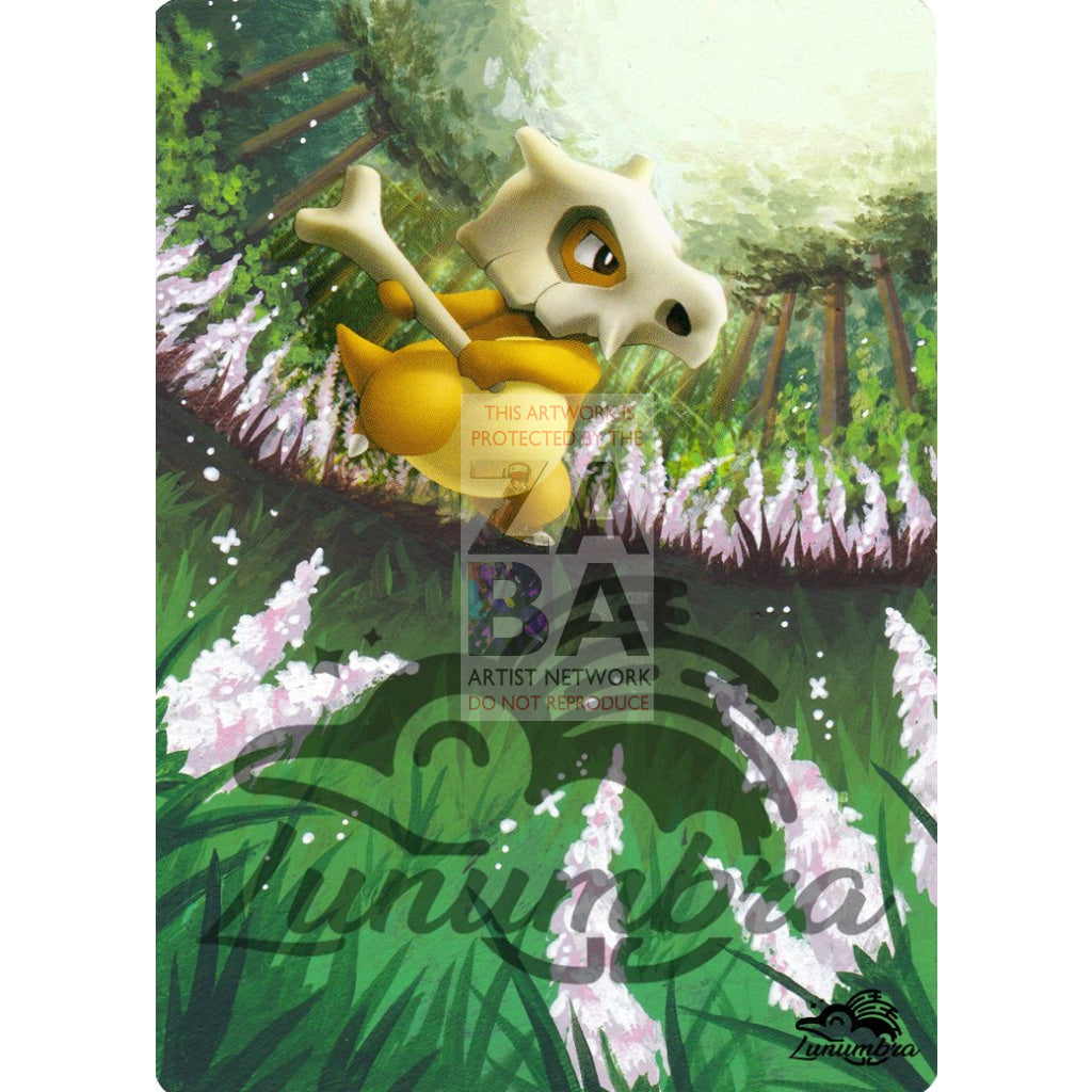 Cubone 90/146 Diamond & Pearl Legends Awakened Extended Art Custom Pokemon Card Textless Silver