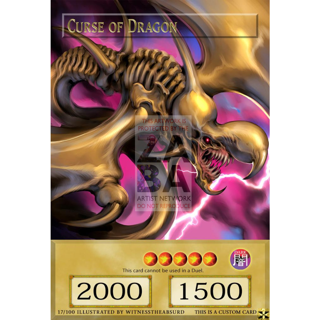 Curse Of Dragon Full Art Orica - Custom Yu-Gi-Oh! Card Silver Foil
