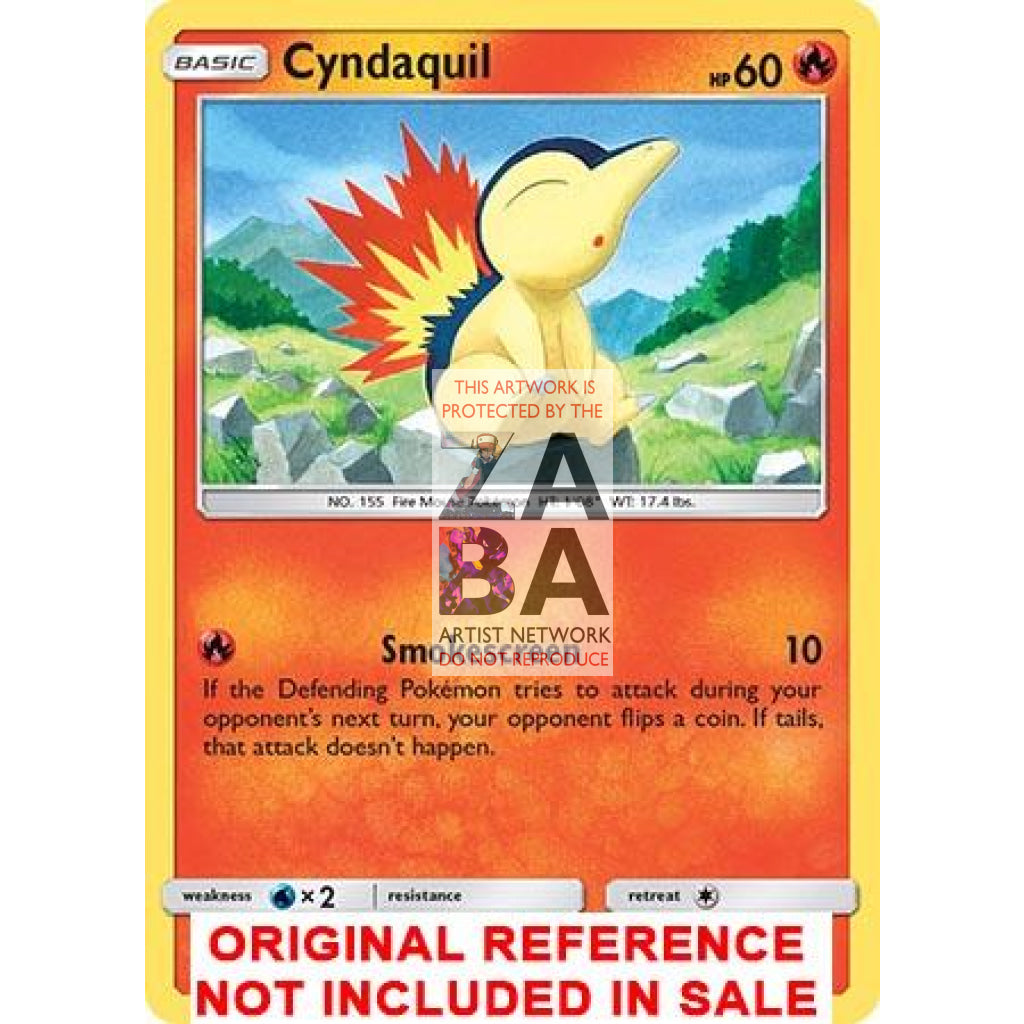 Cyndaquil 39/214 Lost Thunder Extended Art Custom Pokemon Card - ZabaTV