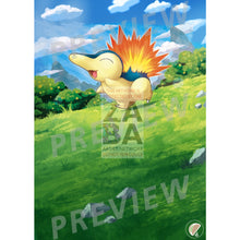 Cyndaquil 40/214 Lost Thunder Extended Art Custom Pokemon Card Textless Silver Foil