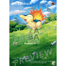 Cyndaquil 40/214 Lost Thunder Extended Art Custom Pokemon Card With Text Silver Foil