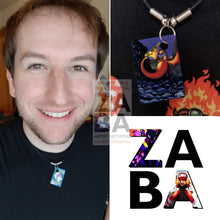 Dark Charizard 4/82 Team Rocket Extended Art Custom Pokemon Card 18 Necklace (Pic For Reference)