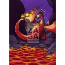 Dark Charizard 4/82 Team Rocket Extended Art Custom Pokemon Card Textless Silver Holographic