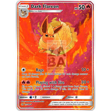Dark Flareon Team Rocket 35/82 8X10.5 Holographic Poster + Card Gift Set Custom Pokemon