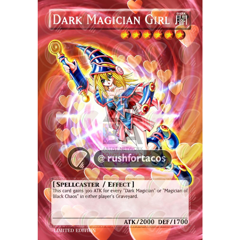 Dark Magician Girl V.2 Full Art Orica - Custom Yu-Gi-Oh! Card