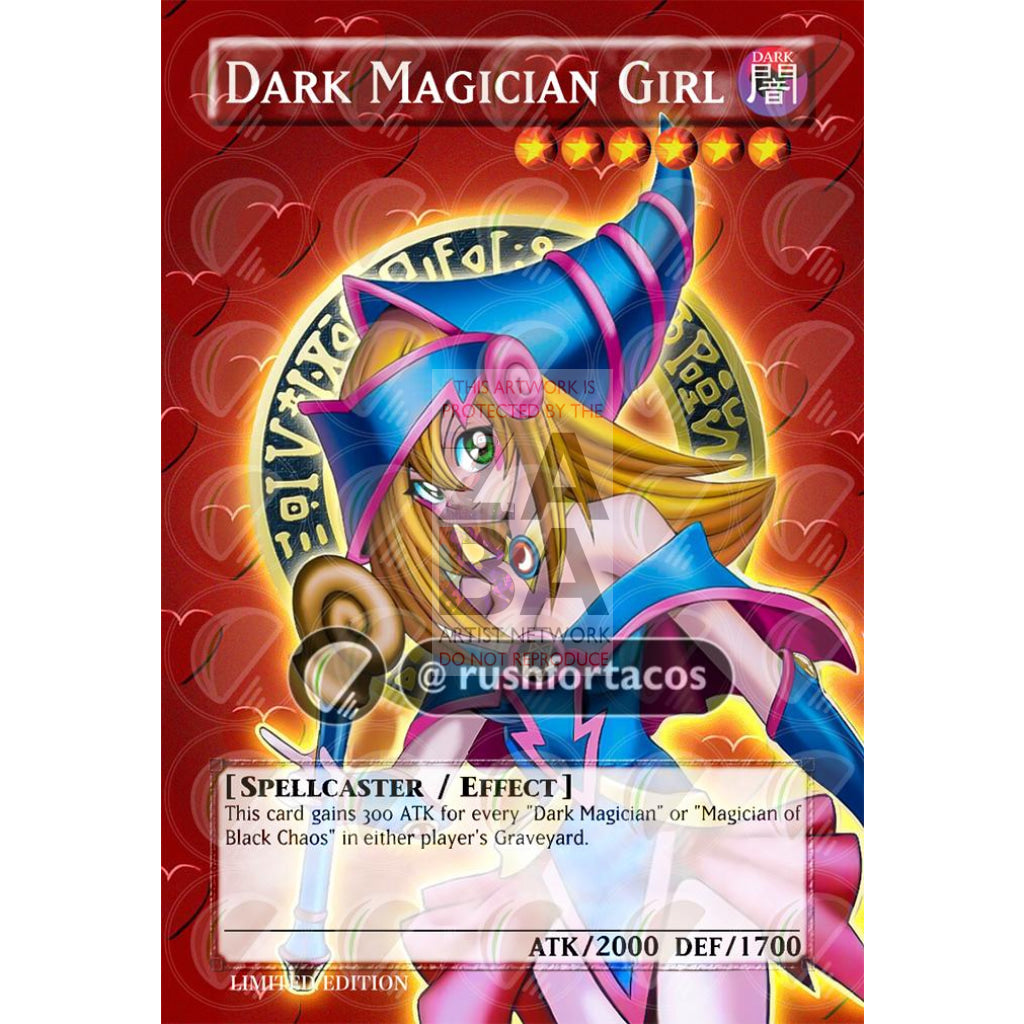 Dark Magician Girl V.5 Full Art Orica - Custom Yu-Gi-Oh! Card