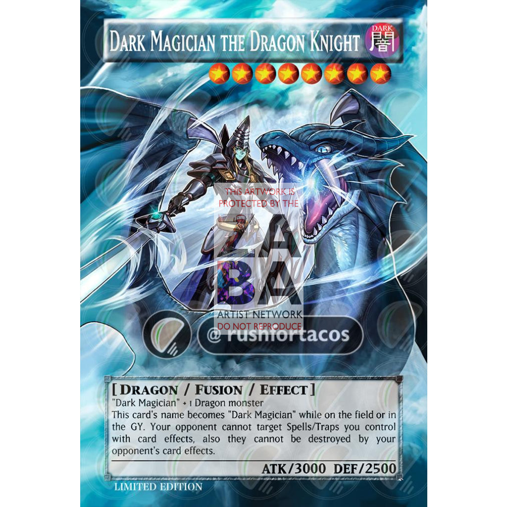 Dark Magician the Dragon Knight Full Art ORICA - Custom Yu-Gi-Oh! Card - ZabaTV