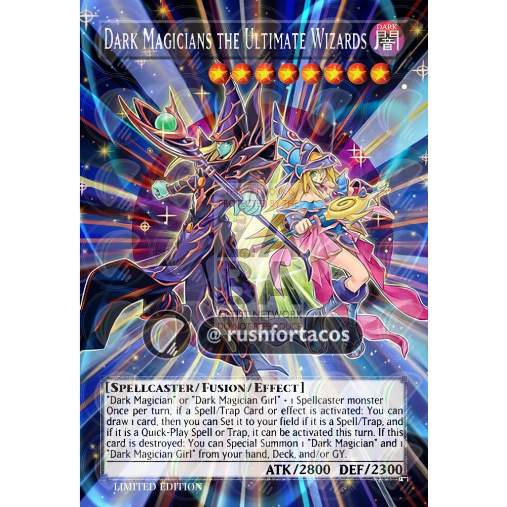 Dark Magicians The Ultimate Wizards Full Art Orica- Custom Yu-Gi-Oh! Card