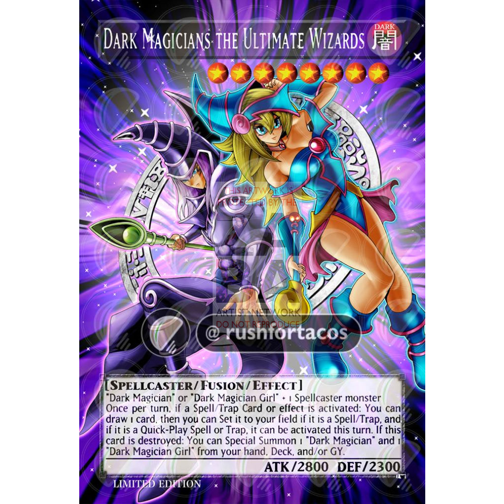 Dark Magicians The Ultimate Wizards V.2 Full Art Orica- Custom Yu-Gi-Oh! Card