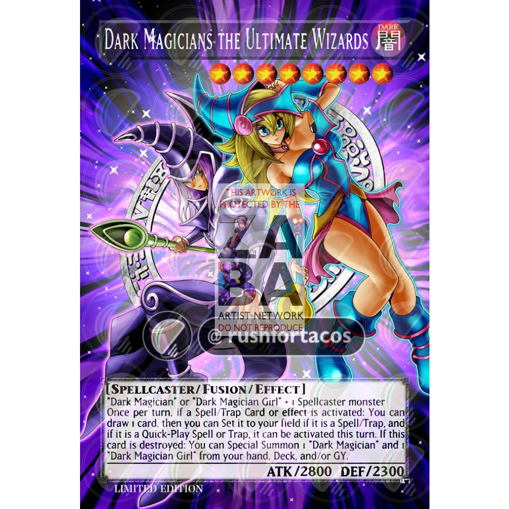 Dark Magicians The Ultimate Wizards v.2 Full Art ORICA- Custom Yu-Gi-Oh! Card - ZabaTV