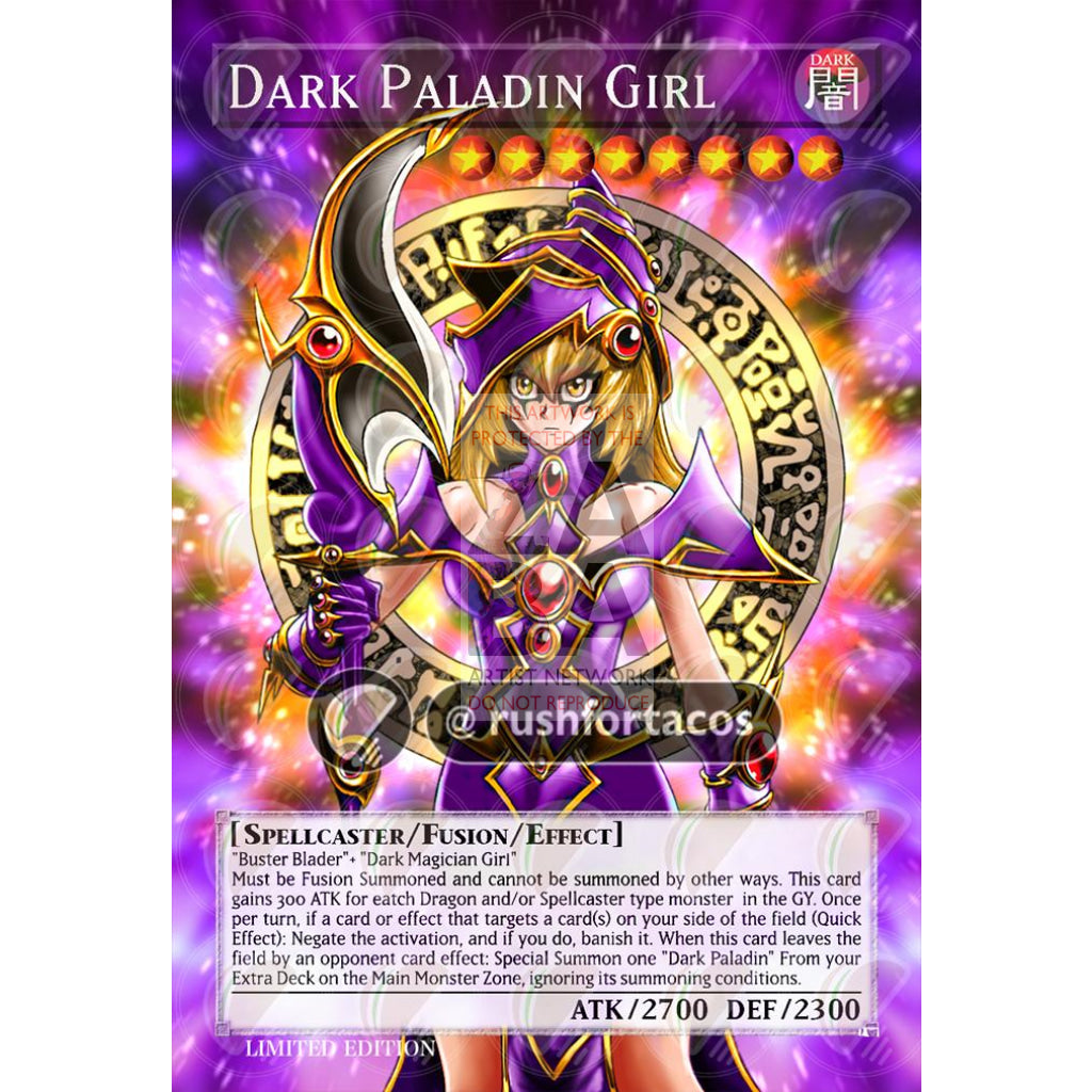 Dark Paladin Girl Full Art Orica- Custom Yu-Gi-Oh! Card