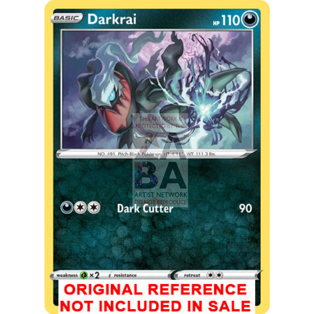 Darkrai 167/264 Fusion Strike Extended Art Custom Pokemon Card - ZabaTV