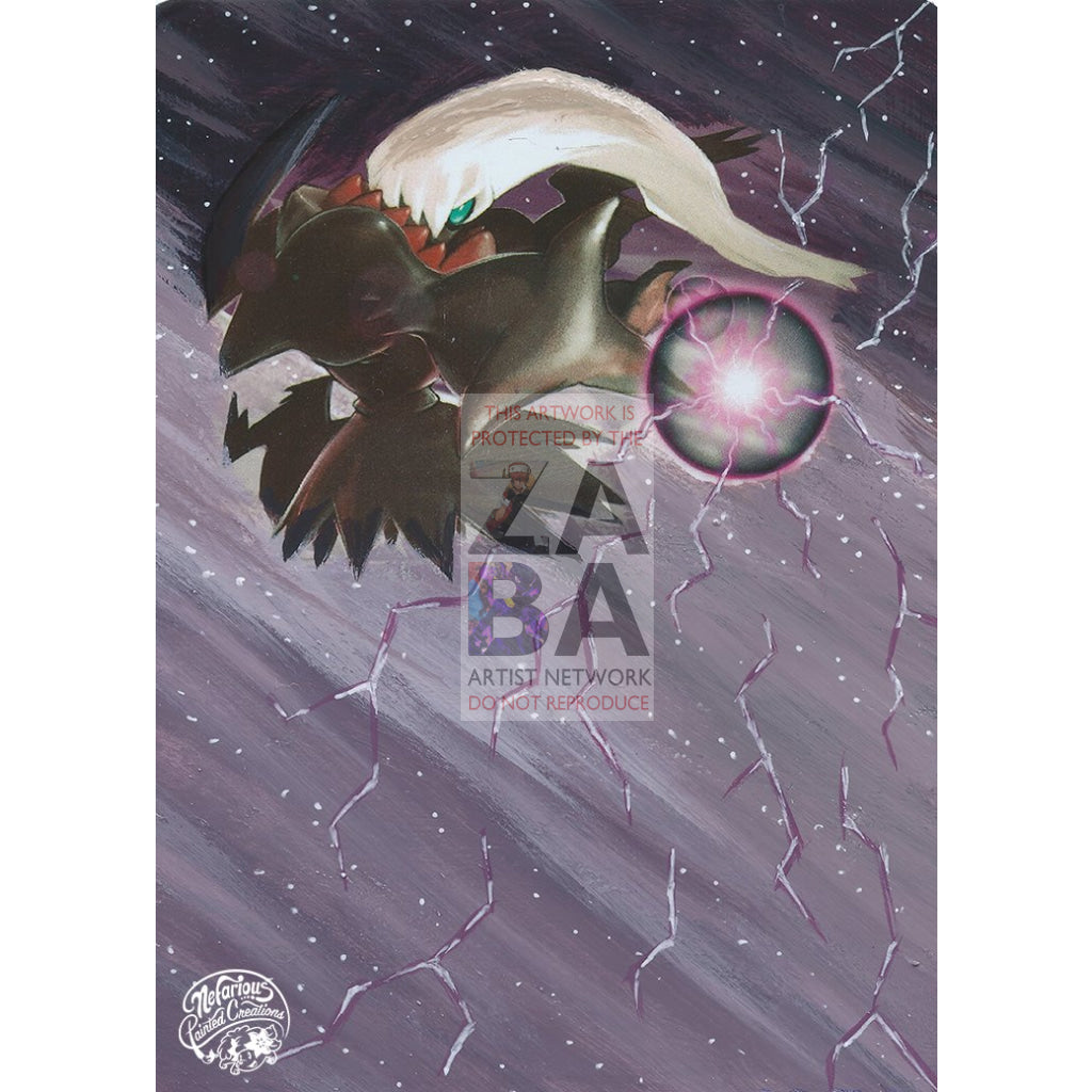 Darkrai 3/100 Majestic Dawn Extended Art Custom Pokemon Card Silver Holo