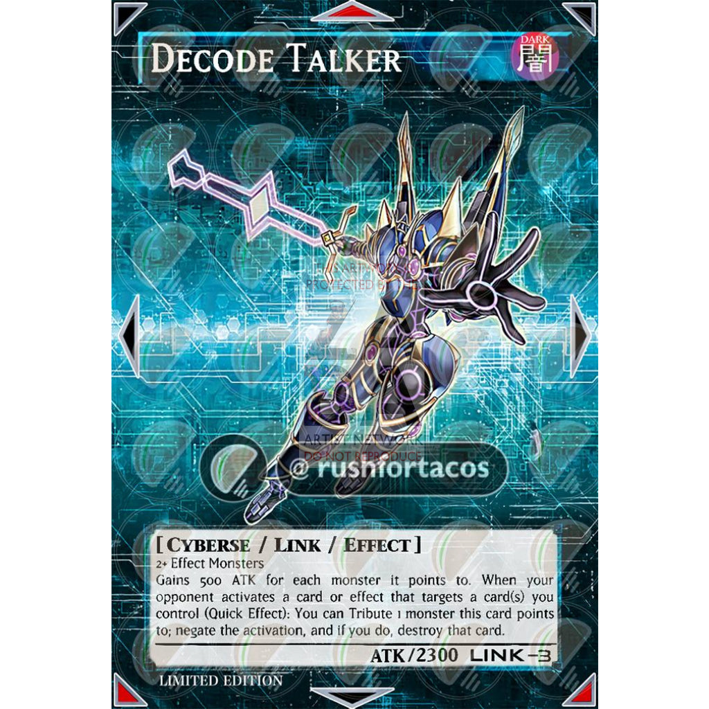 Decode Talker Full Art Orica - Custom Yu-Gi-Oh! Card