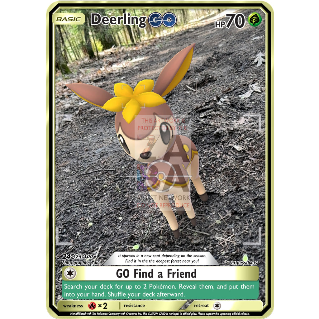 Deerling GO Custom Pokemon GO Card - ZabaTV