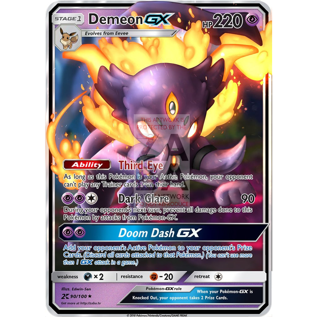 Demeon GX Custom Pokemon Card - ZabaTV