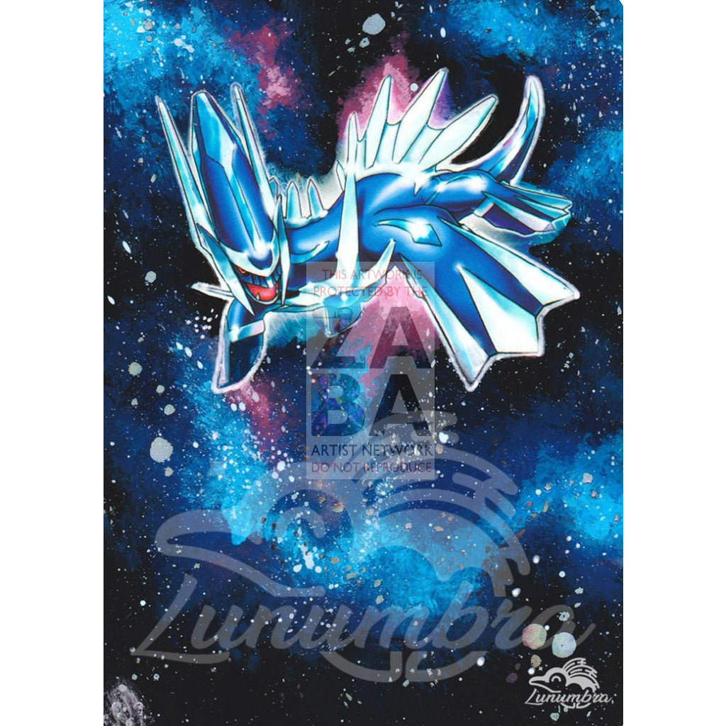 Dialga 4/100 Majestic Dawn Extended Art Custom Pokemon Card Textless Silver Holographic